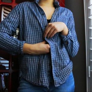 🤖😻BLUE AND WHITE FLANNEL